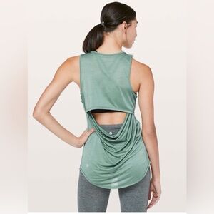 Lululemon Set The Course Tank Frosted Pine Green Size 4